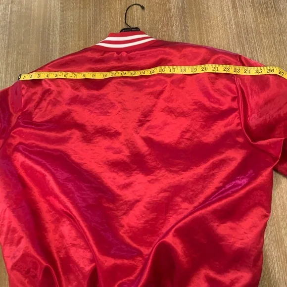 Vintage Made in the USA Firestone Red Bomber Jacket - Picture 10 of 12